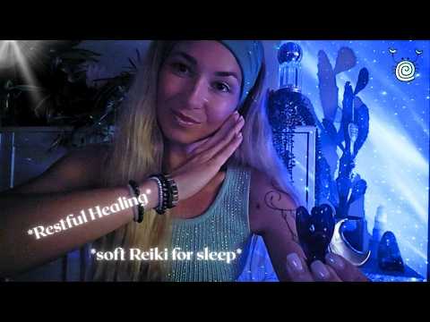 Powerful Yet Gentle Reiki for Sleep 🌙 Crystal Healing, Soft Whispers & Tank Drum Relaxation