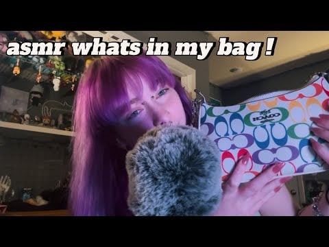 ASMR What’s in my Purse (Normal voice no whispering) !