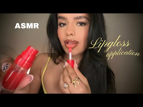 ASMR~ Trying ALL My Lipglosses (Mouth Sounds, Tapping, Gloss Pumping) 💋Pt1