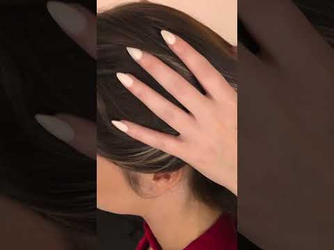 asmr scalp attention on a real person
