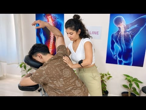 Asmr Massage Mercan - Head,neck,shoulder (Chair Massage)