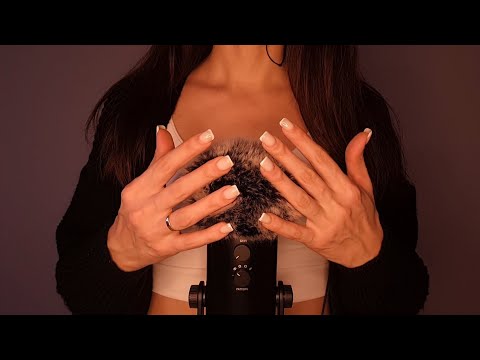 ASMR Brain Massage With Fluffy Mic Cover at 100% Intensity (No Talking)