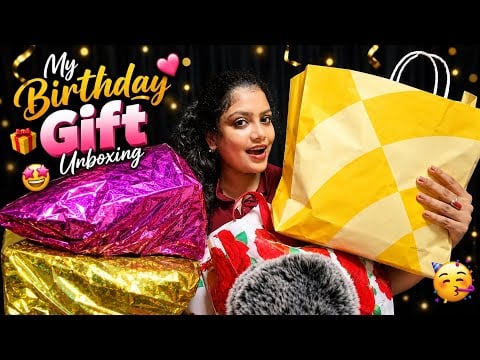 ASMR Unboxing My Birthday Gift 🎁 😭