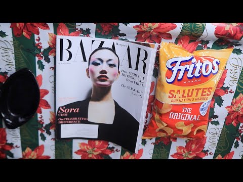 IT'S FINALLY HERE HARPER'S BAZAR MAGAZINE ASMR FRITOS EATING SOUNDS