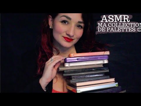 ASMR FRANÇAIS : TAPPING SUR MA COLLECTION DE PALETTES 🌈 (Eyeshadow Palette Collection)