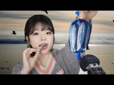 ASMR│ㅁ..무...물고기 먹방 이팅사운드│whole fish eating sound│초콜릿 이팅사운드│chocolate eating sound