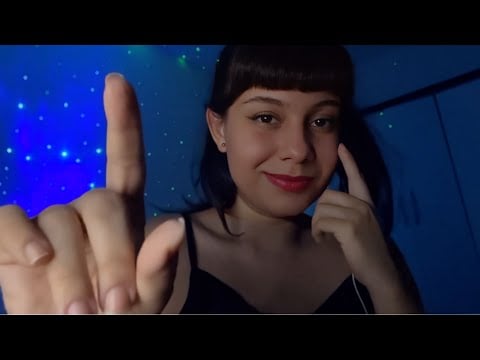 ASMR Tocando Seu Rosto 💤 Toques Espelhados & Mouth Sounds