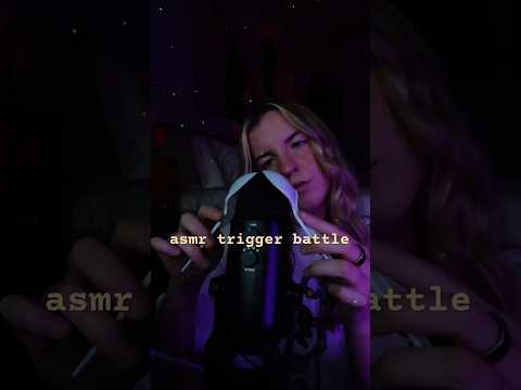 which trigger wins??? #asmr #triggers #asmrtriggers