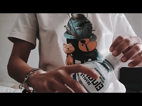 ASMR - TAPPING, LID AND WATER SOUNDS