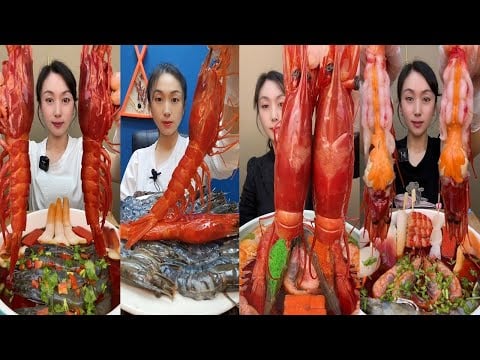💫🎶🥢 Relax & Listen Seafood ASMR Mukbang  릴렉스하고 들으세요  リラックス音体験  放松享受海鲜吃播