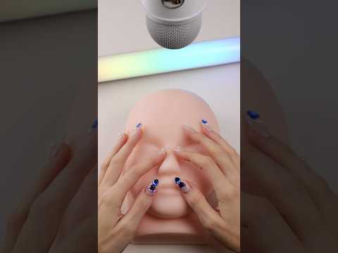 Nail tapping on a makeup mannequin 💆🏻‍♀️✨#ASMR #Tapping #OddlySatisfying