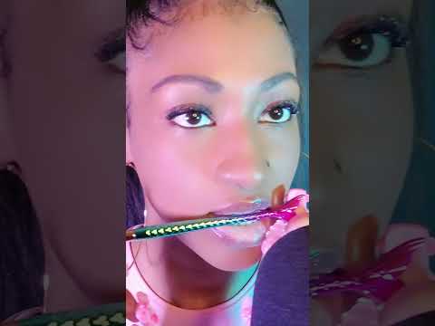 Satisfying Mermaid Brush Mouth Sounds  #asmr #asmrshorts #asmrmouthsounds #shorts #shortsasmr #sub