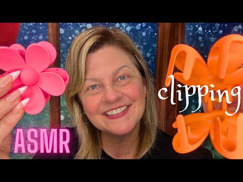 ASMR | Combing/Brushing & Clipping Your Hair Back, Putting in Scrunchies and Headbands | Personal 💗