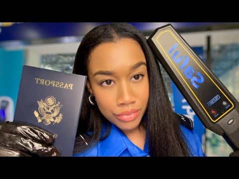 ASMR Sassy TSA Agent Checks Your Bags and Pats You Down ✈️ ASMR TSA Role-play