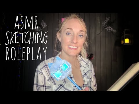 ASMR | Sketching What You Tell Me Roleplay 📒✒️