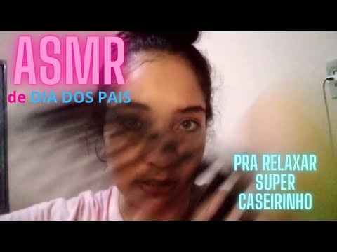 ASMR bem caseirinho te arrumando para o DIA DOS PAIS (Fiz seu cabelo, corte, barba e pele) RELAXANTE