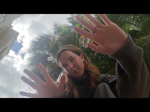 lofi outside asmr 🍃*ambient noise & visual hand movements* (plant tracing)