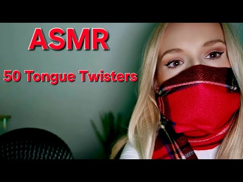 ASMR 50 Tongue Twisters Repeating Words Whispering