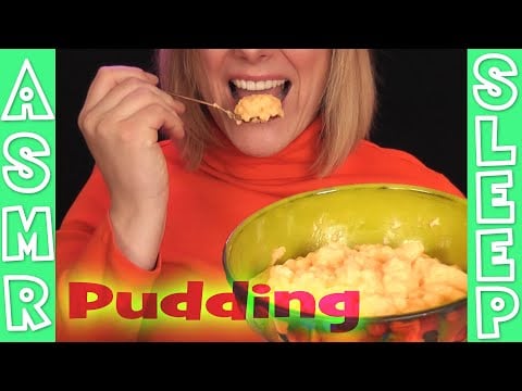 Pudding Eating ASMR - Wonderfully Relaxing & Soft Sounds! /w smacking & breathing