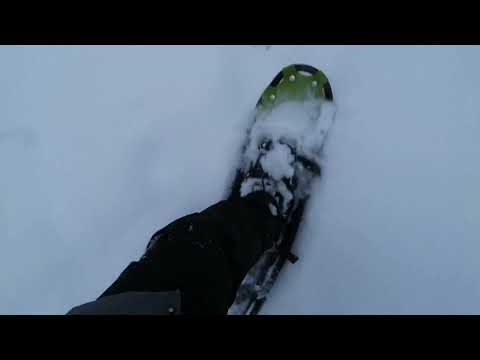Snowshoeing in the middle of the forest / Asmr Nature sounds, snow sounds