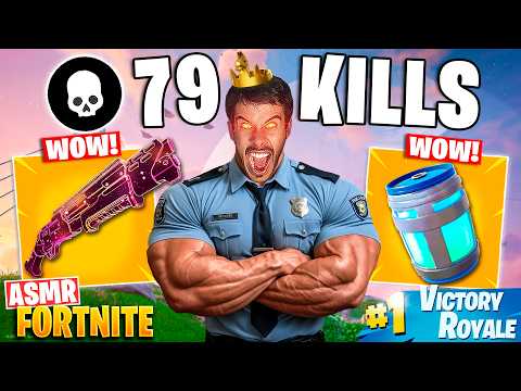 ASMR FORTNITE MOUTH SOUNDS SOLO VS SQUAD (79 KILLS) - ASMR EN ESPAÑOL