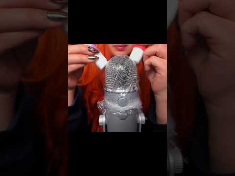 ASMR Glue Sticks on the Mic #asmr #shorts #visualtingle #nails #nailart #triggersforsleep
