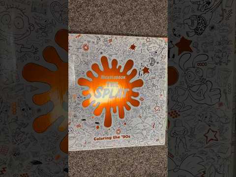 ASMR Tapping On A Nickelodeon Coloring Book | (No Talking) #ASMR #Shorts