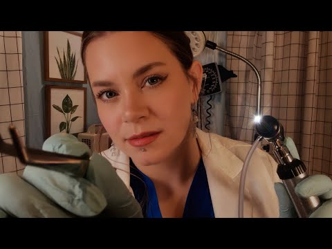 ASMR Gentle Ear Cleaning | Lots of Otoscope