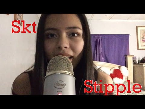 ASMR | Trigger Words | Stipple, Skt, Tk