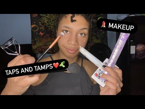 ASMR - Tamps , Taps, Makeup (Bridgett)