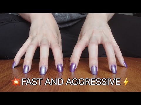 FAST AND AGGRESSIVE TAPPING 👻 NO TALKING ASMR