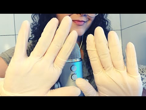 ASMR- Sons de luvas de látex com sons de boca molhado/seco