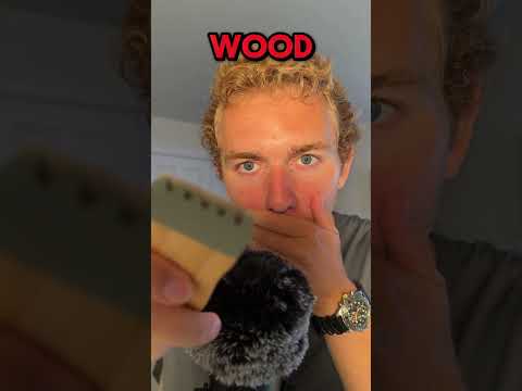 Asmr real vs wooden haircut