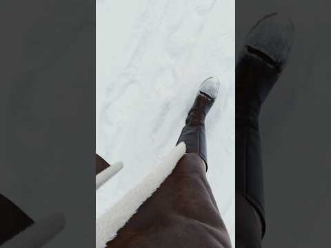 ASMR im Schnee und den Hunden. Dabei trage ich zwei Strumpfhosen. 🤣
