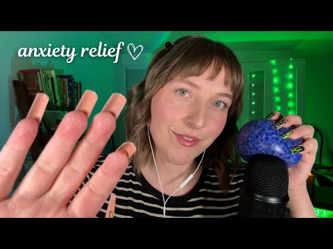 ASMR for Anxiety~ Positive Affirmations, Mic Scratching, Face Tapping~ Helping You Calm Down Now💕