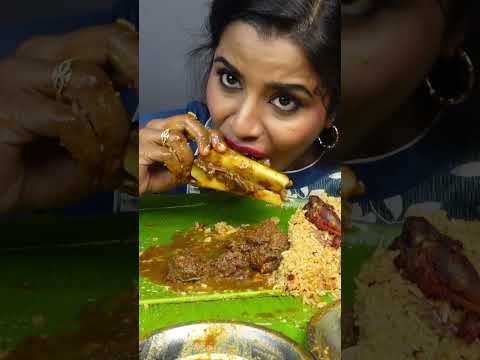 ASMR Eating Spicy Mutton Josh,Chicken Curry,Biryani,Rasgulla Big Bites ASMR Eating Mukbang