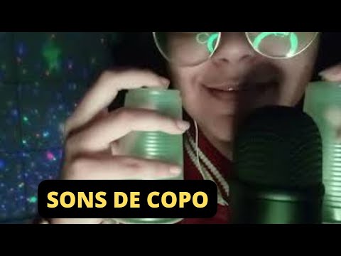 ASMR COM COPOS/tapping e sons de boca