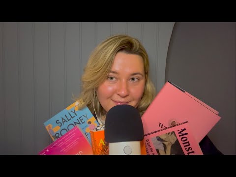 ASMR | Books I’m reading in 2025 (book sounds & close whispers)