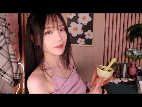 ASMR(Sub✔)세수하고 자야지? & 스킨케어 상황극 / korean skincare layered sounds