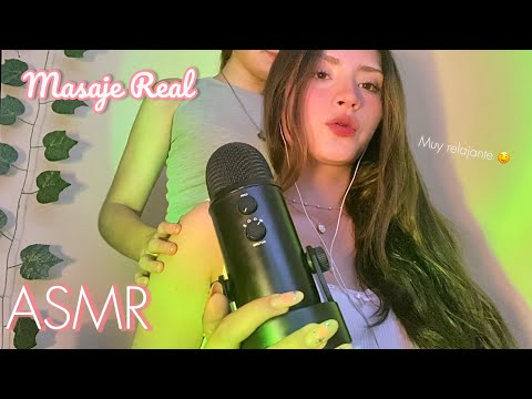 ♡ ASMR SUAVE MASAJE REAL 🧸 mimos, cepillado, masaje muy relajante en persona ✨