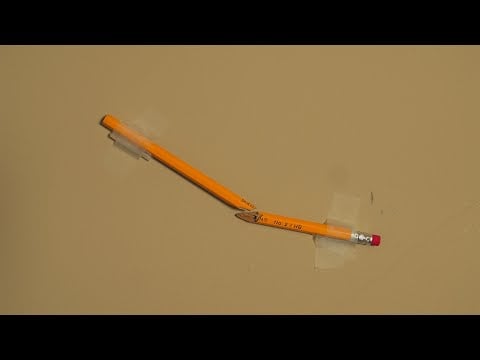 Taping a Pencil to the Wall ASMR