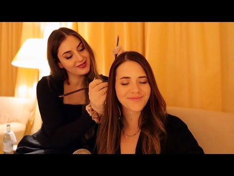 ASMR Real Person Head MASSAGE an @annawhispersASMR💆🏽‍♀️ Hair Play, Scalp Check, Skin Tracing deutsch