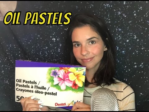 ASMR Drawing with Oil Pastels