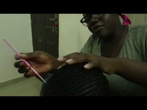 ASMR Scratching between braids, Scalp massage & Hair pulling ​⁠​⁠