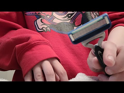 Lofi ASMR Shaving Your Face :) (personal attention, camera touching)