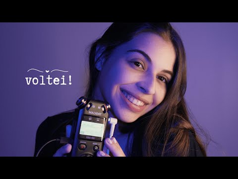 VOLTEI A FAZER ASMR: sussurros e voz suave relaxantes