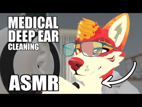 [Furry ASMR] Deep Ear Cleaning  🩺 (Soft-Spoken Doctor Roleplay) [3DIO Wax Removal]