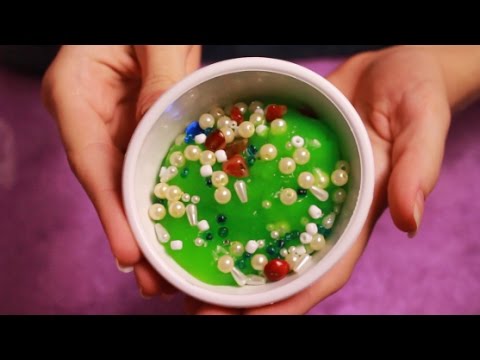 🎧[ASMR BINAURAL ]💤  Geleca com Miçangas e Milky slime | Sons de misturinhas para relaxar!