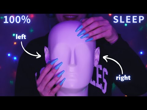 ASMR Binaural Mic Scratching & Tapping for 100% SLEEP | No Talking with Long Nails - 4K