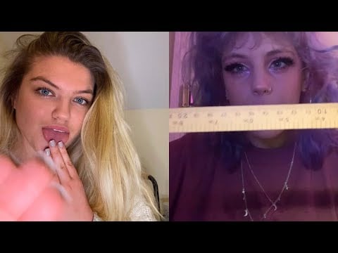 💤CHAOTIC RUDE ASMR: SPIT PAINTING COLLAB with @aliceasmrx  🥰 Measuring + personal attention💤
